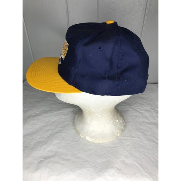 Vintage West Virginia Mountaineers Hat Cap Snapback WVU Arch Blue The Game - Picture 4 of 7